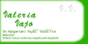 valeria vajo business card